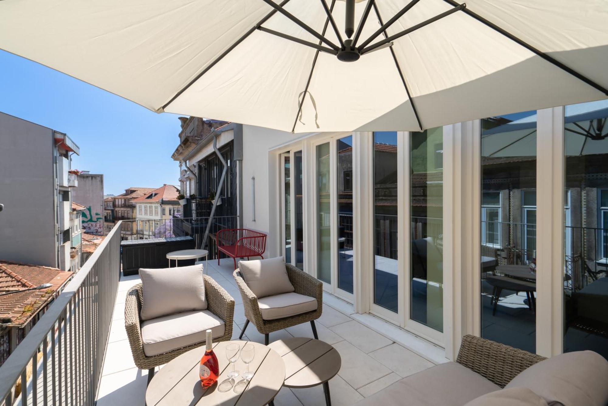 Ferienwohnung Host Wise - Luxurious Private Flats - Balcony Porto Zimmer foto